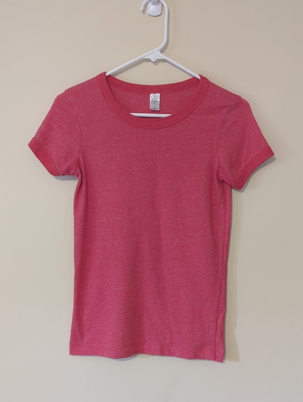 Alternative Apparel Earth Short Sleeve T-shirt Size Small Heather Red Cotton Tee - Picture 4 of 9